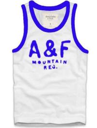 heren abercrombie fitch mountain reg tanktop wit blauw On Sale Wholesale qdbo4161